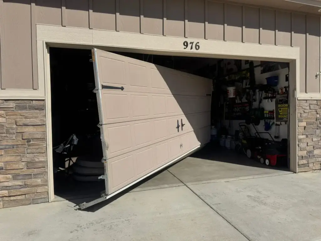 garage door off track repair